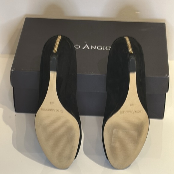 Enzo Angiolini Women's Black Suede Wedge Shoes US Size 8M - Picture 4 of 6